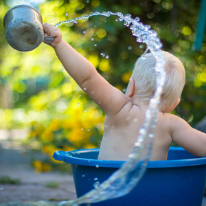 Bath time with your newborn